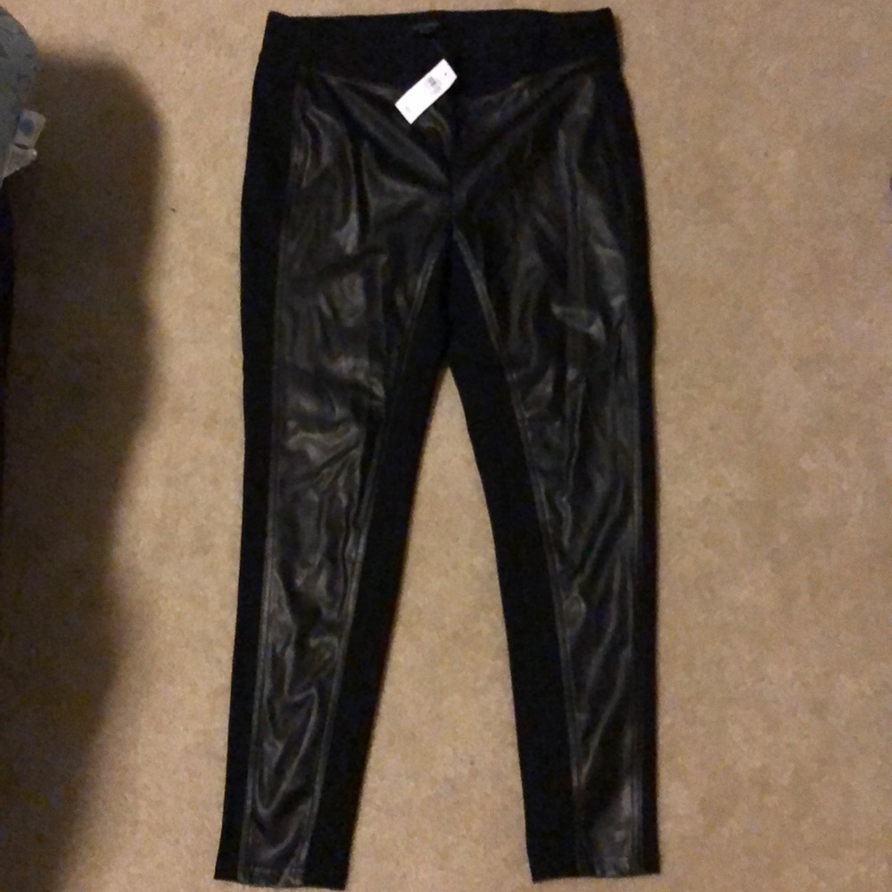 NWT Ann Taylor Faux Leather Leggings!